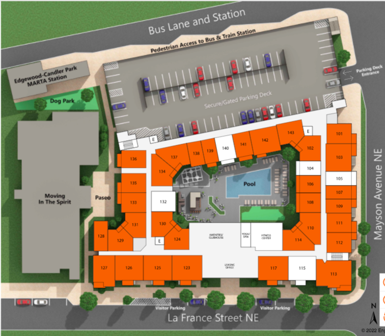 These 208 rentals have replaced an underused MARTA parking lot